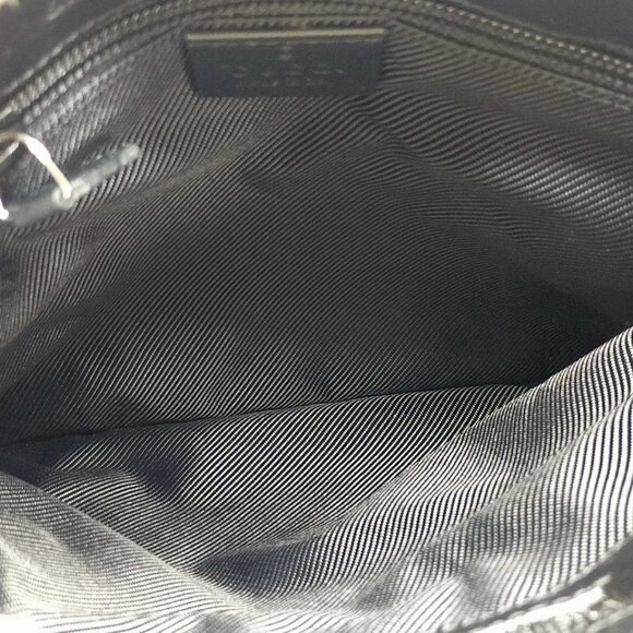 Gucci Shoulder Bag Black Canvas 450-060425 - Picture 11 of 13
